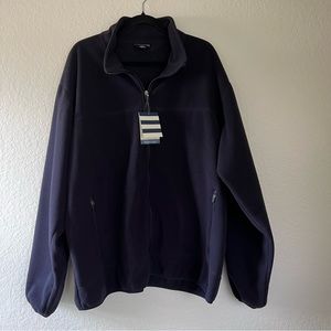 NWT Fleece Lands End Men’s Mariners Jacket XXL navy